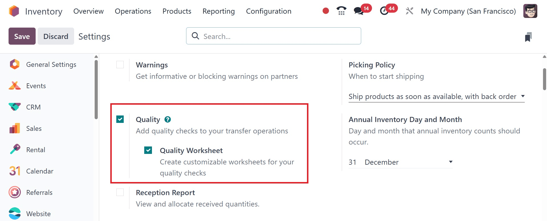 How to Configure a Quality Worksheet Template in Odoo 18 Quality Module-cybrosys