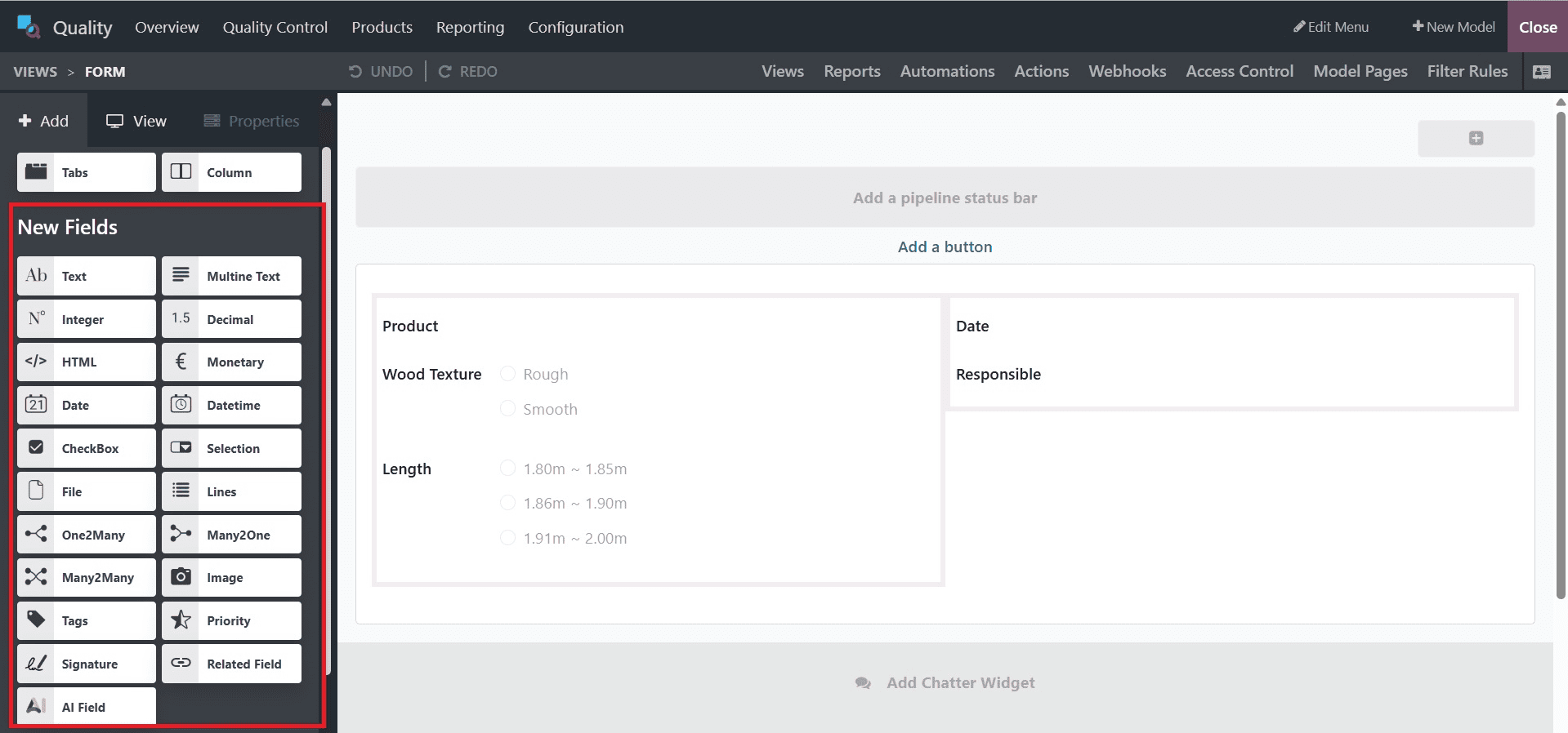 How to Configure a Quality Worksheet Template in Odoo 18 Quality Module-cybrosys