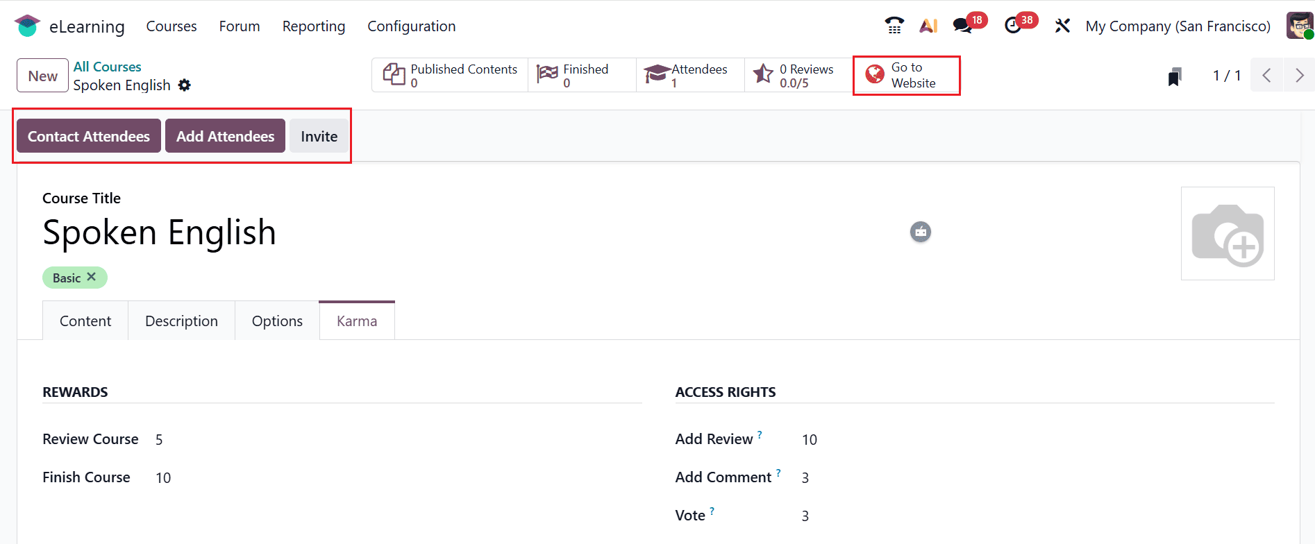 How to Configure an E-Learning Course in Odoo 19-cybrosys