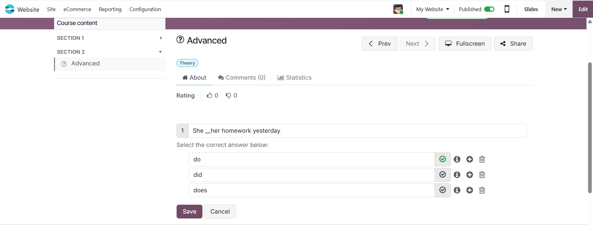 How to Configure an E-Learning Course in Odoo 19-cybrosys