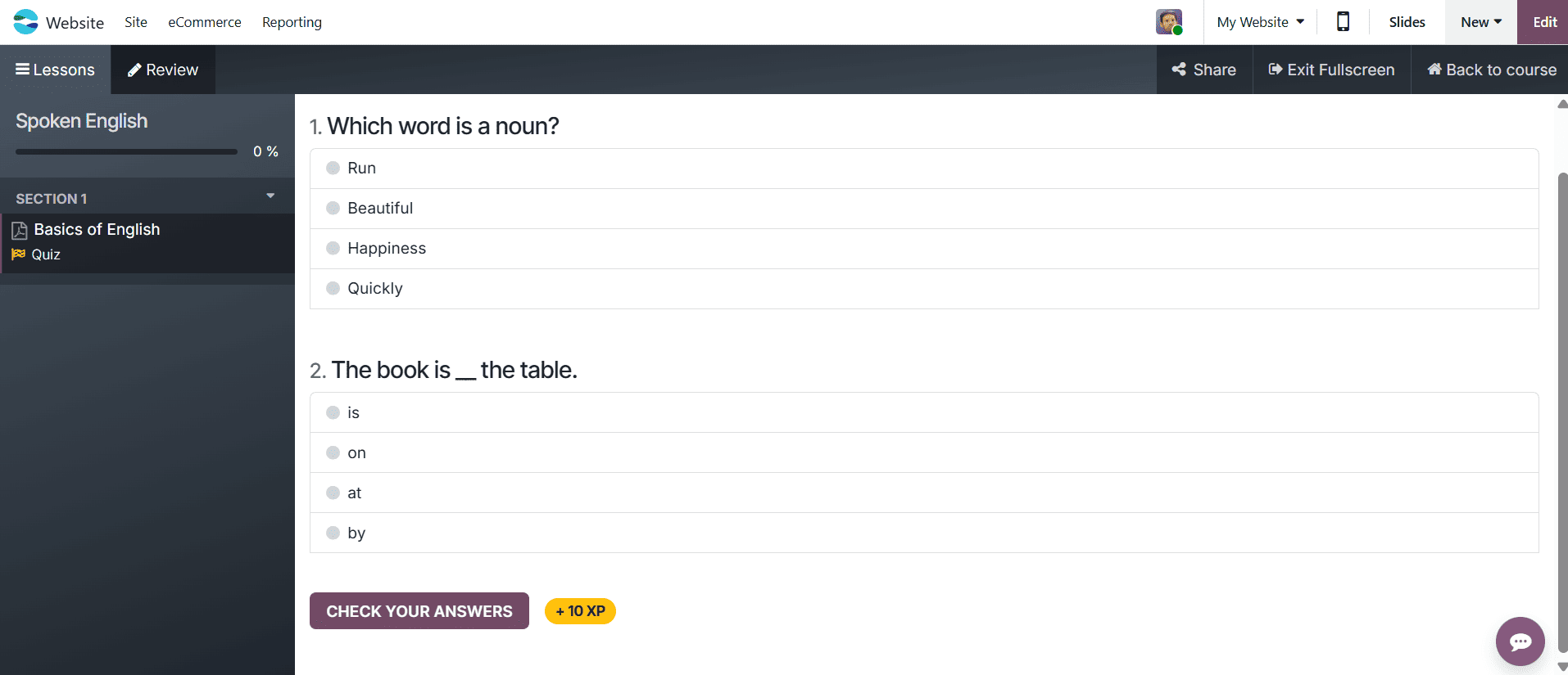 How to Configure an E-Learning Course in Odoo 19-cybrosys