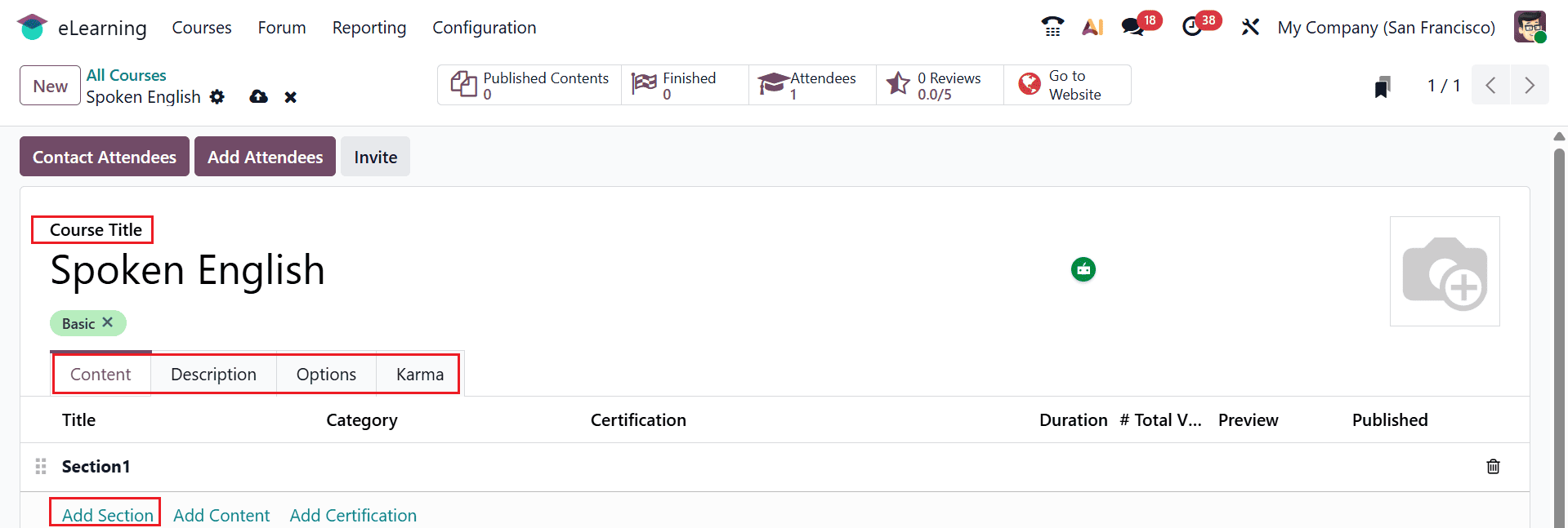 How to Configure an E-Learning Course in Odoo 19-cybrosys