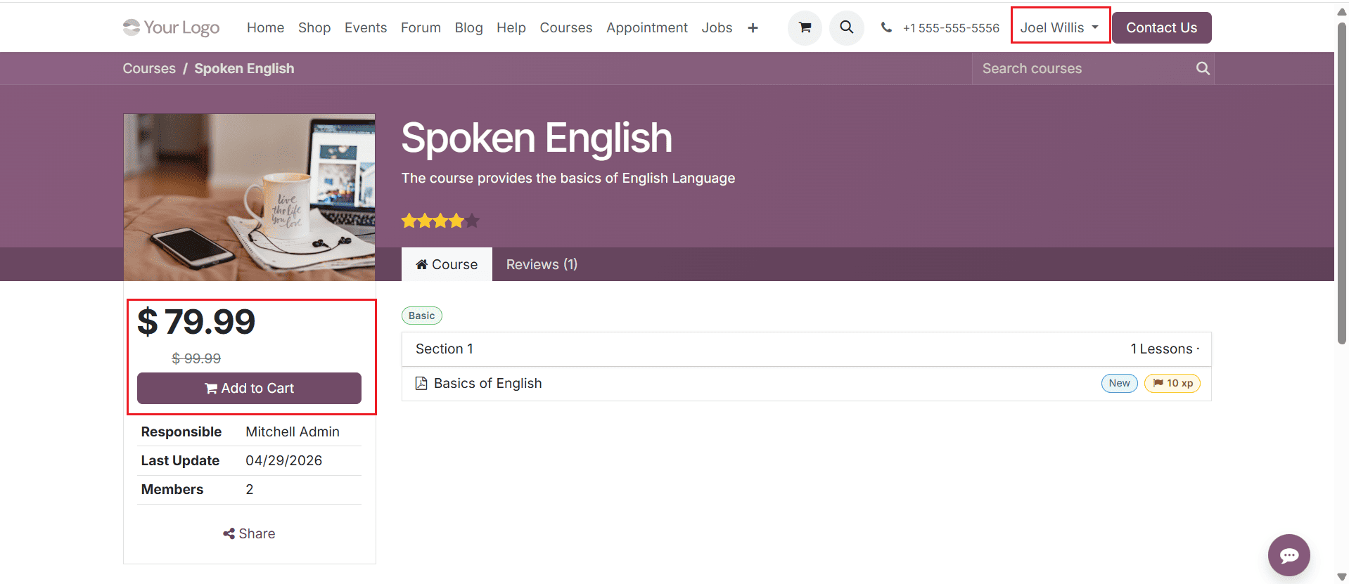 How to Configure an E-Learning Course in Odoo 19-cybrosys