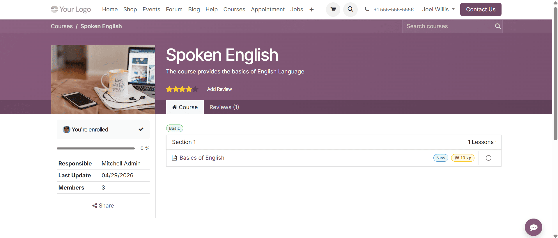 How to Configure an E-Learning Course in Odoo 19-cybrosys