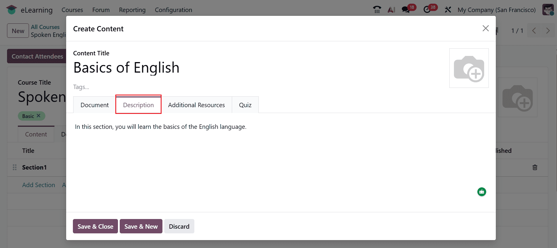 How to Configure an E-Learning Course in Odoo 19-cybrosys