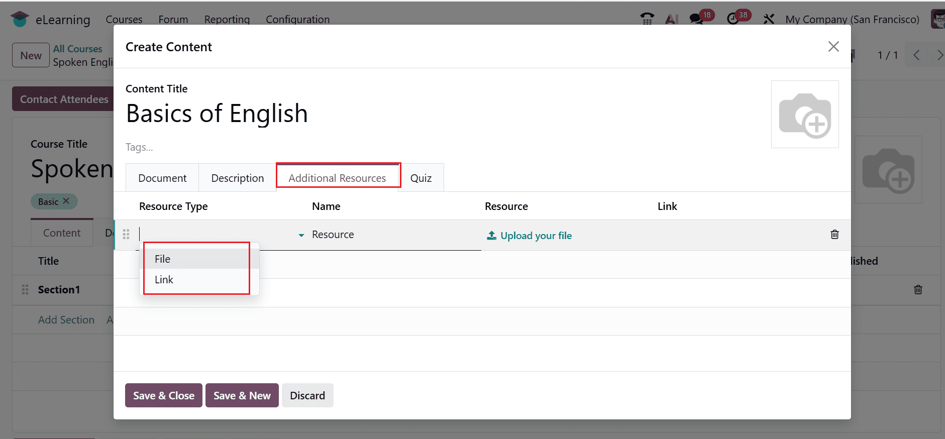 How to Configure an E-Learning Course in Odoo 19-cybrosys