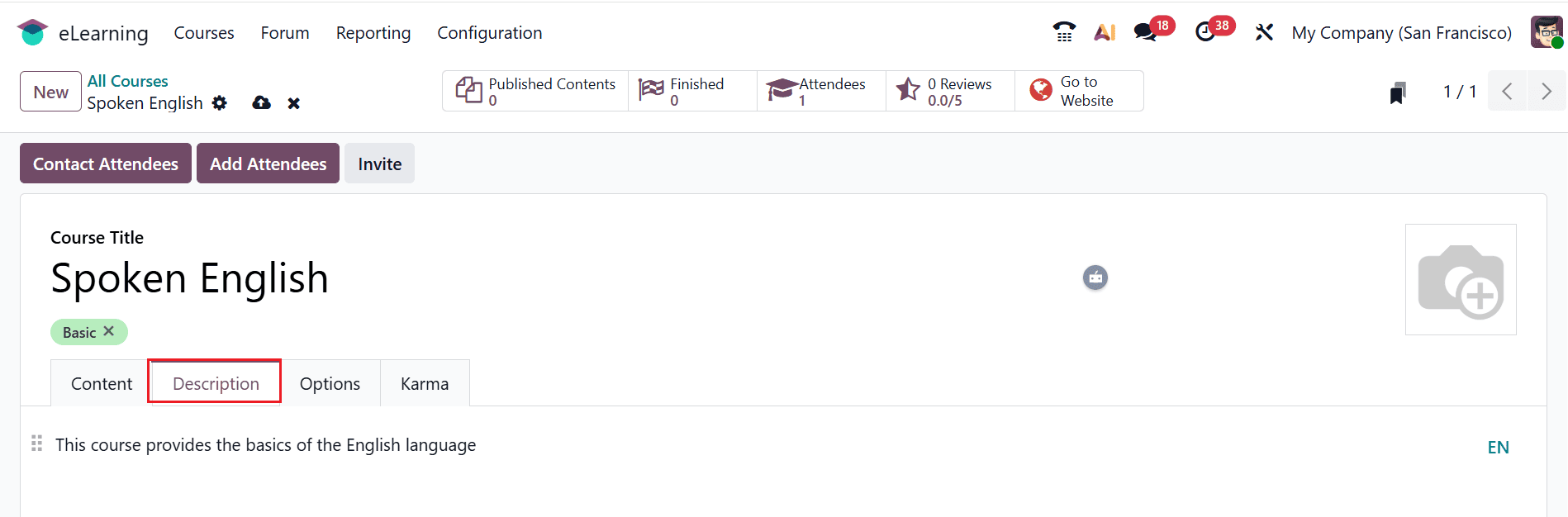 How to Configure an E-Learning Course in Odoo 19-cybrosys