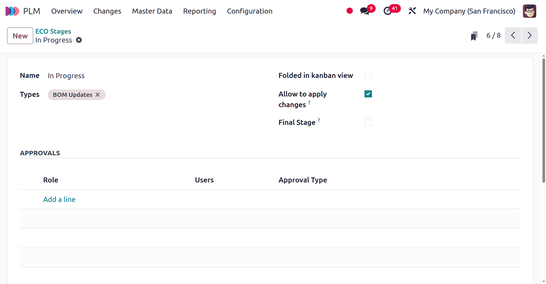 How to Configure and Manage ECO Approvals on ECO Stages in Odoo 18-cybrosys