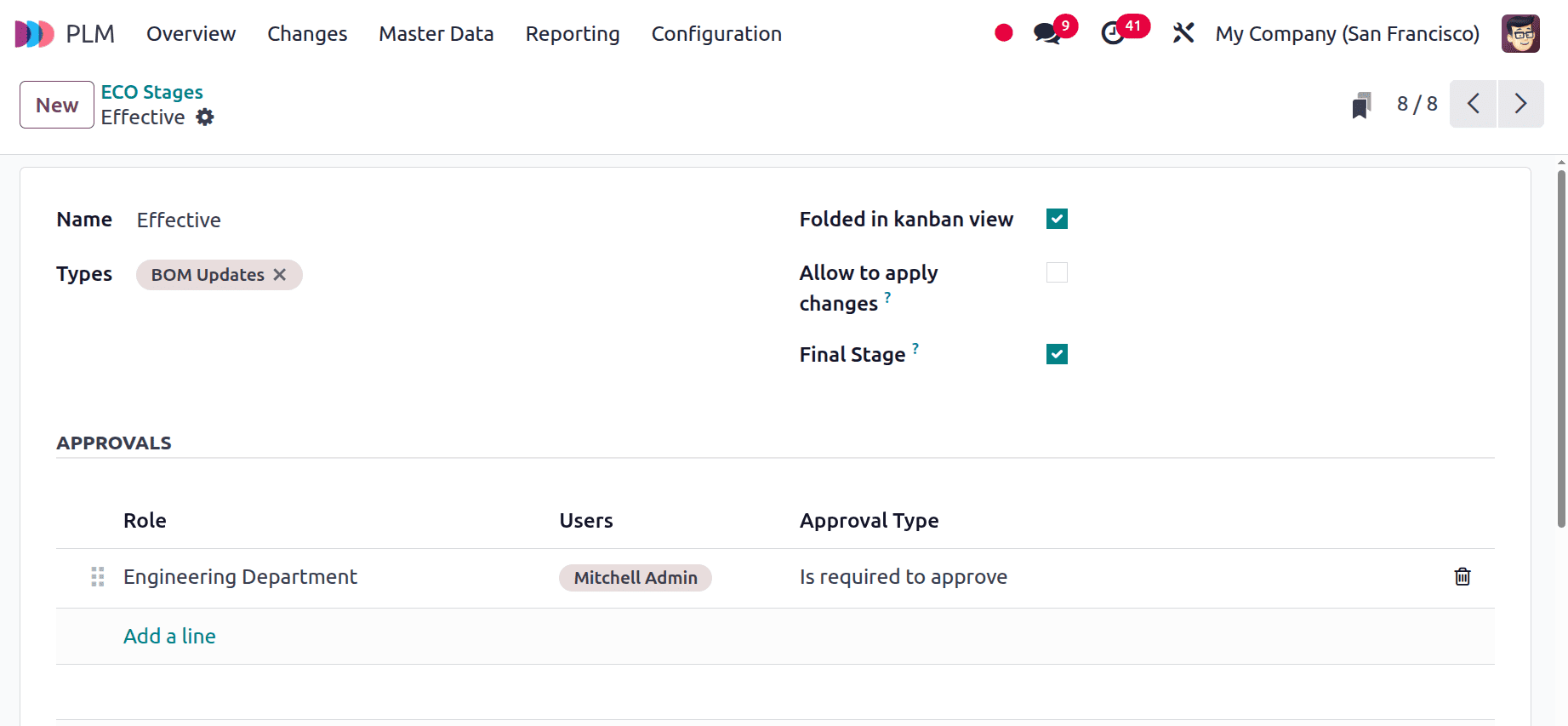 How to Configure and Manage ECO Approvals on ECO Stages in Odoo 18-cybrosys