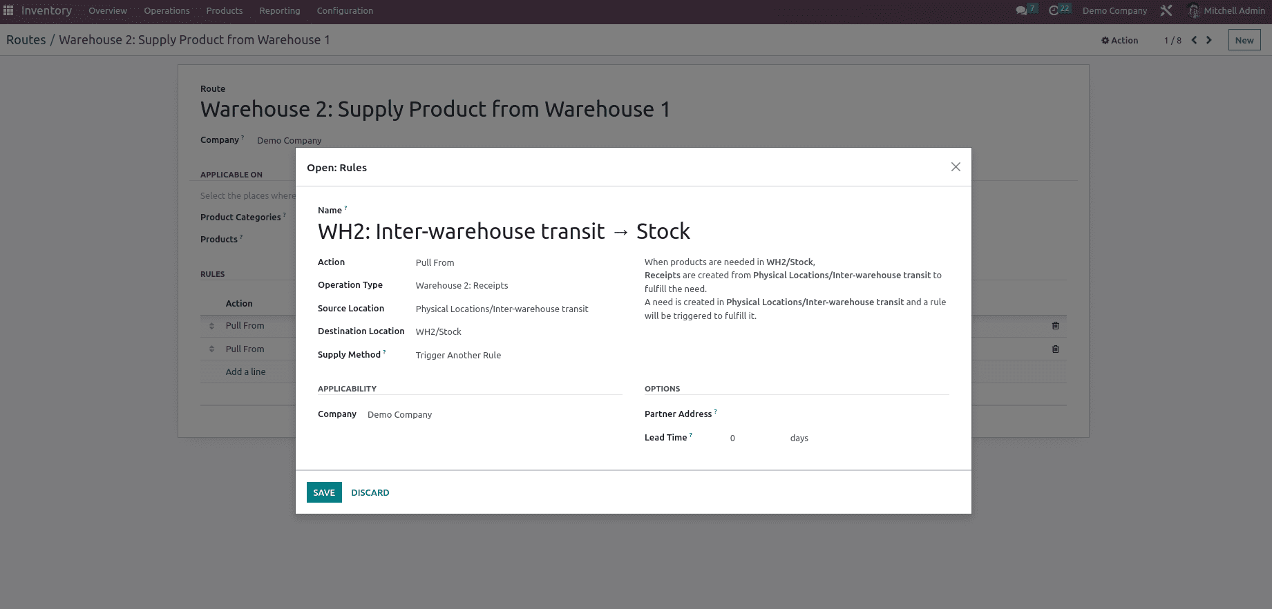 How to Configure And Manage The Resupply Feature in Odoo 16-cybrosys