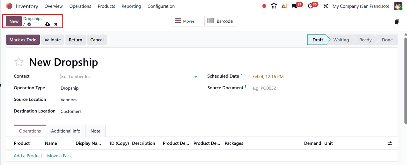 How to Configure and Optimize Operation Types in Odoo 19-cybrosys