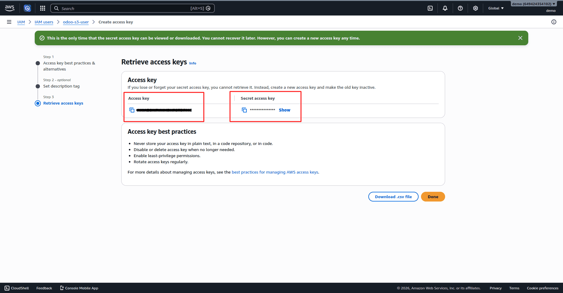 How to Configure and Use Amazon S3 Connector in Odoo-cybrosys