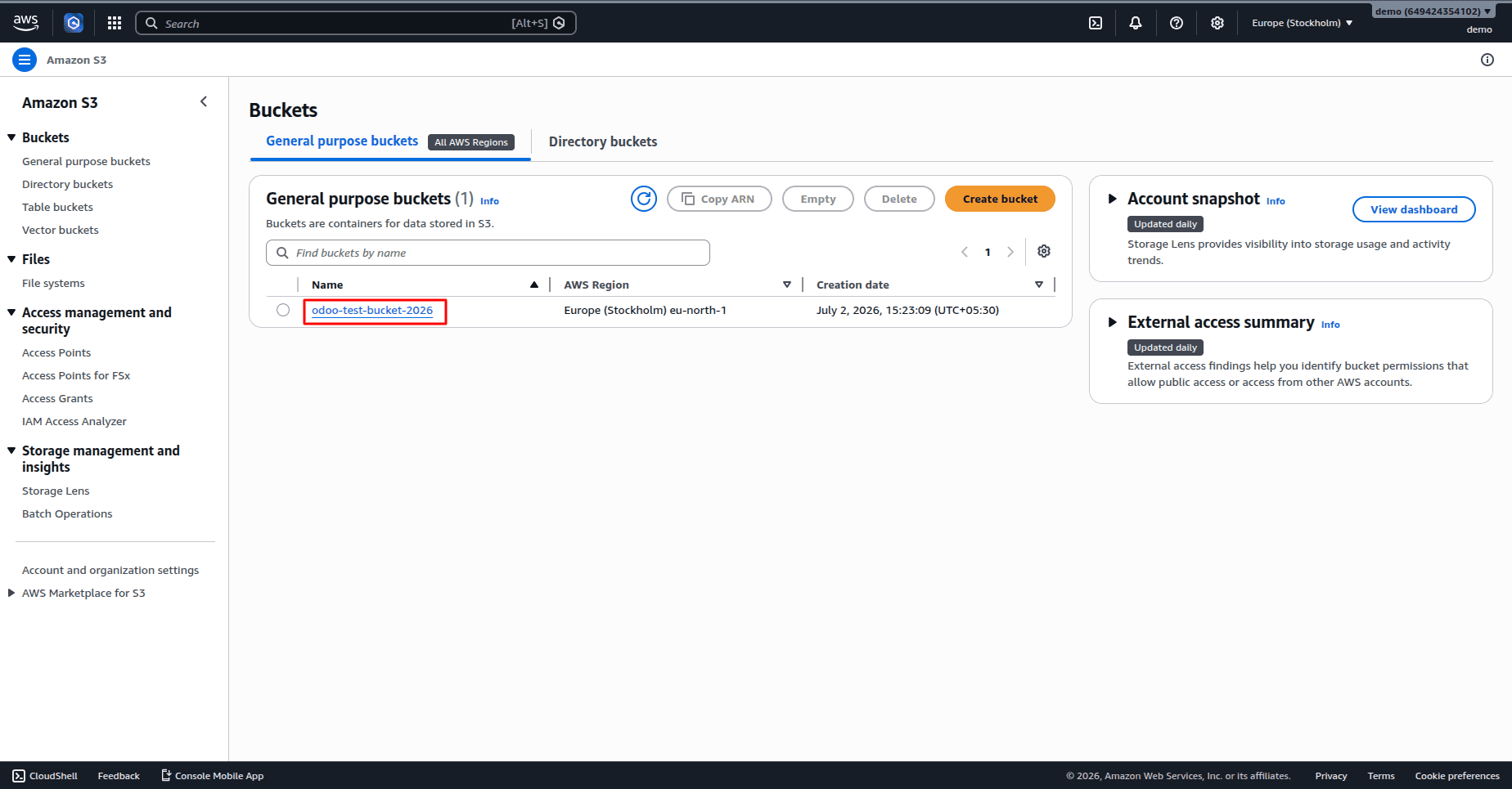 How to Configure and Use Amazon S3 Connector in Odoo-cybrosys