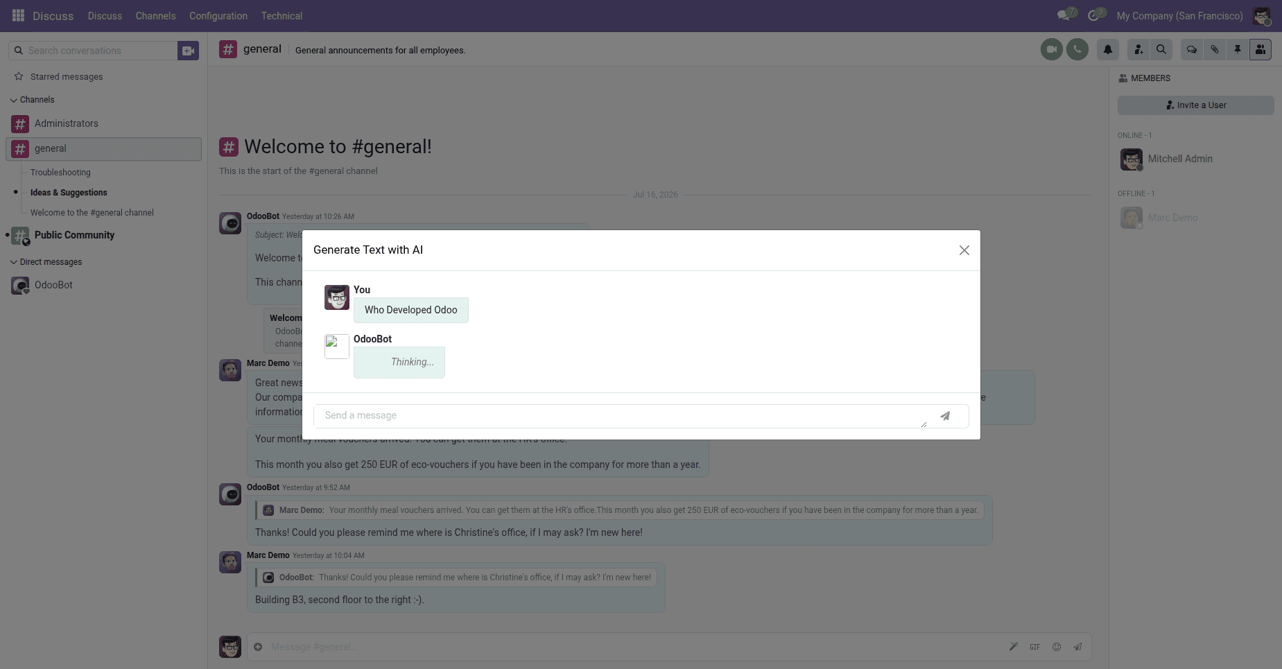 How to Configure and Use Odoo ChatGPT Connector in Odoo 19-cybrosys