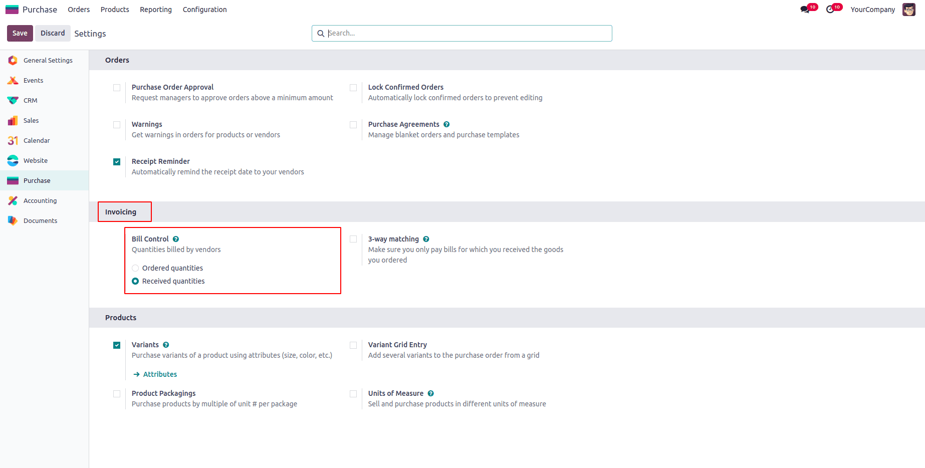 How to Configure Bill Control Policy in Odoo 18 Purchase-cybrosys