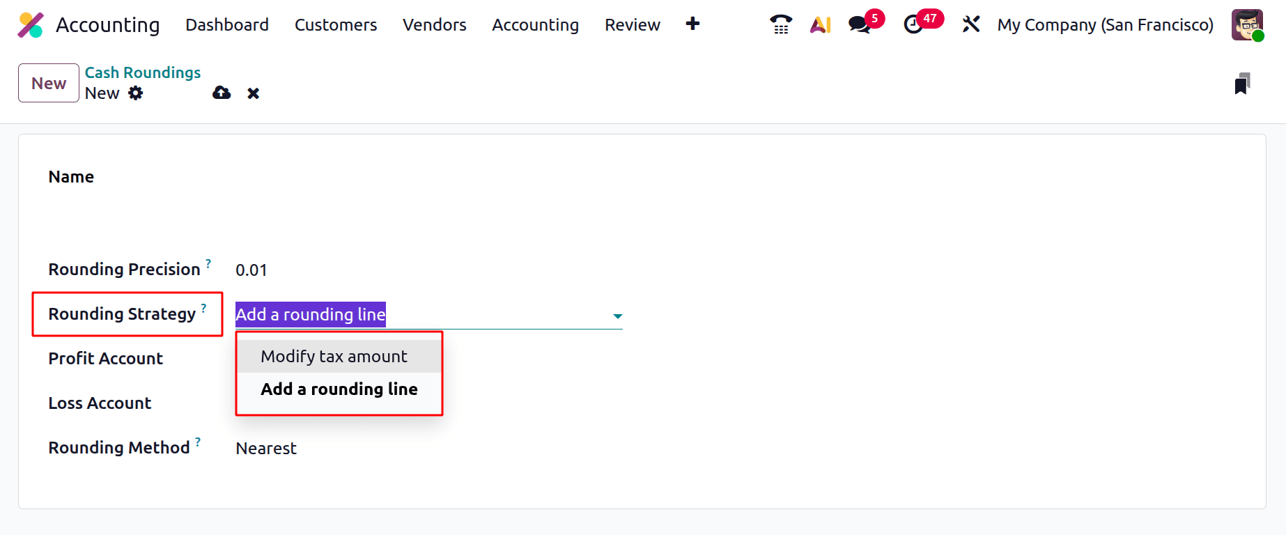How to Configure Cash Rounding for Transactions in Odoo 19-cybrosys