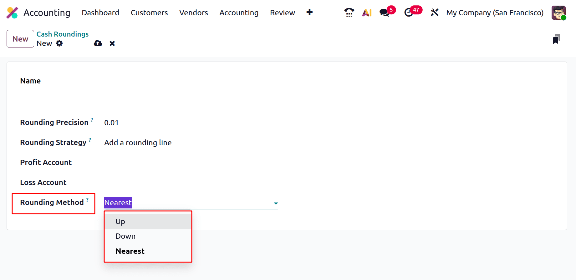 How to Configure Cash Rounding for Transactions in Odoo 19-cybrosys