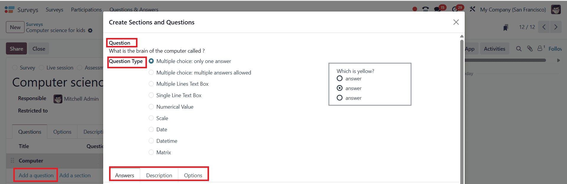 How to Configure Certification Exams with Odoo 18’s Survey Tool-cybrosys