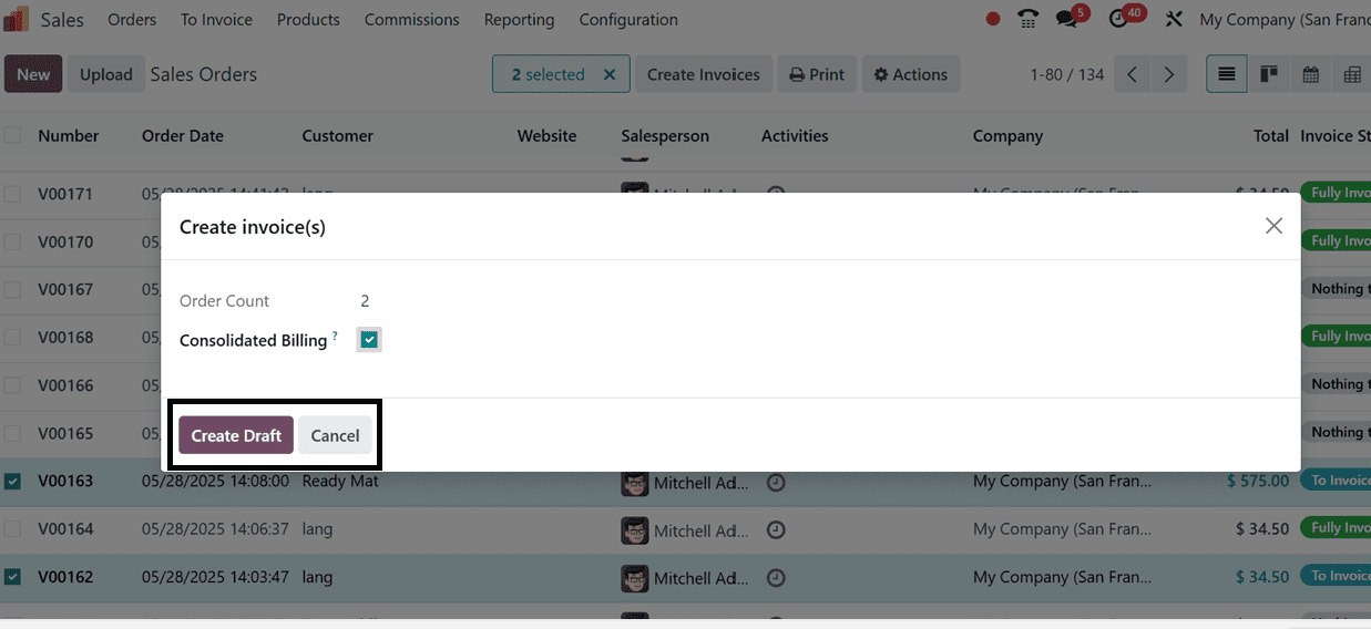 How to Configure Consolidated Subscription Billing in Odoo 18 Sales-cybrosys