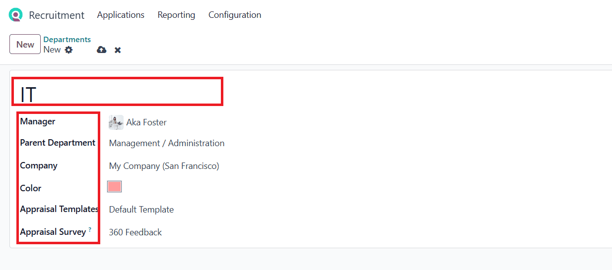 How to Configure Departments for a Company in Odoo 18-cybrosys