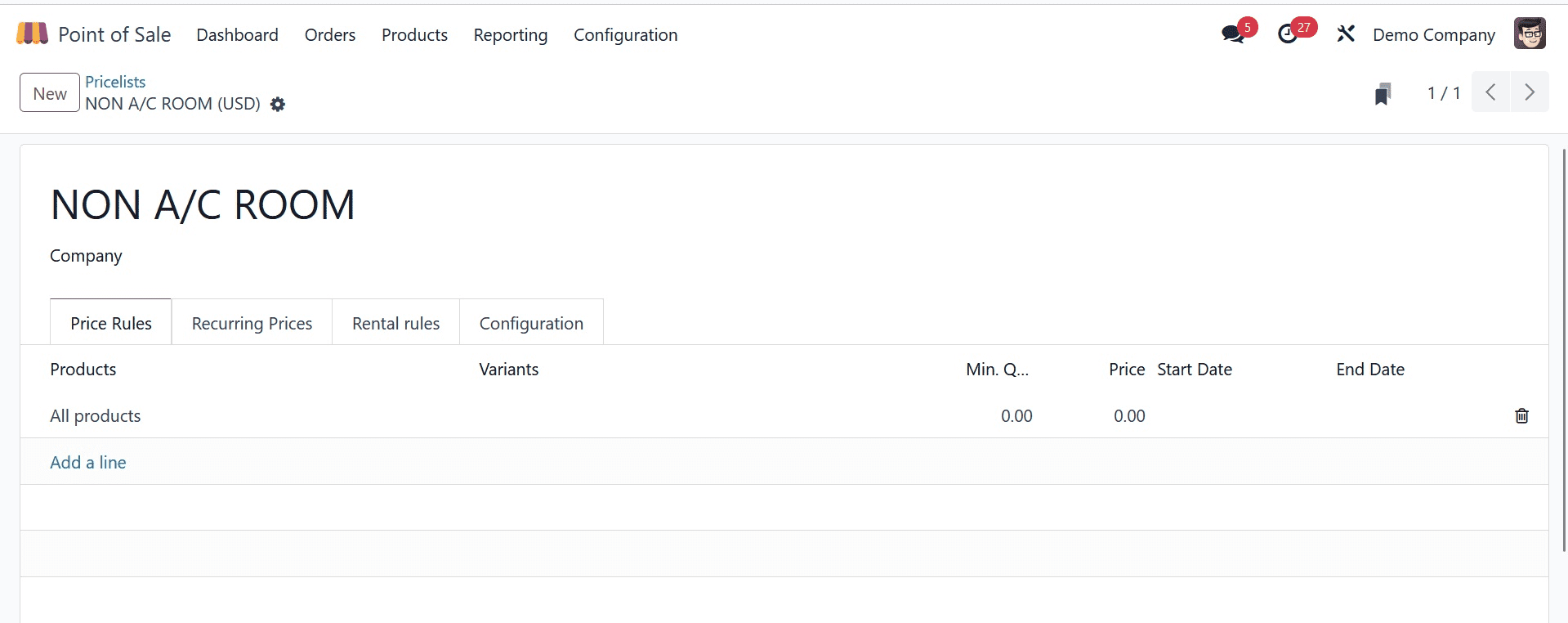 How to Configure Different Pricelist for Different Shops Under the Odoo 17 POS-cybrosys