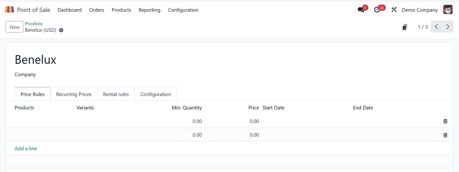 How to Configure Different Pricelist for Different Shops Under the Odoo 17 POS-cybrosys