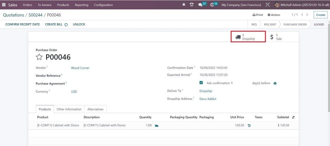 How to Configure Dropshipping With Odoo 16 Purchase App-cybrosys