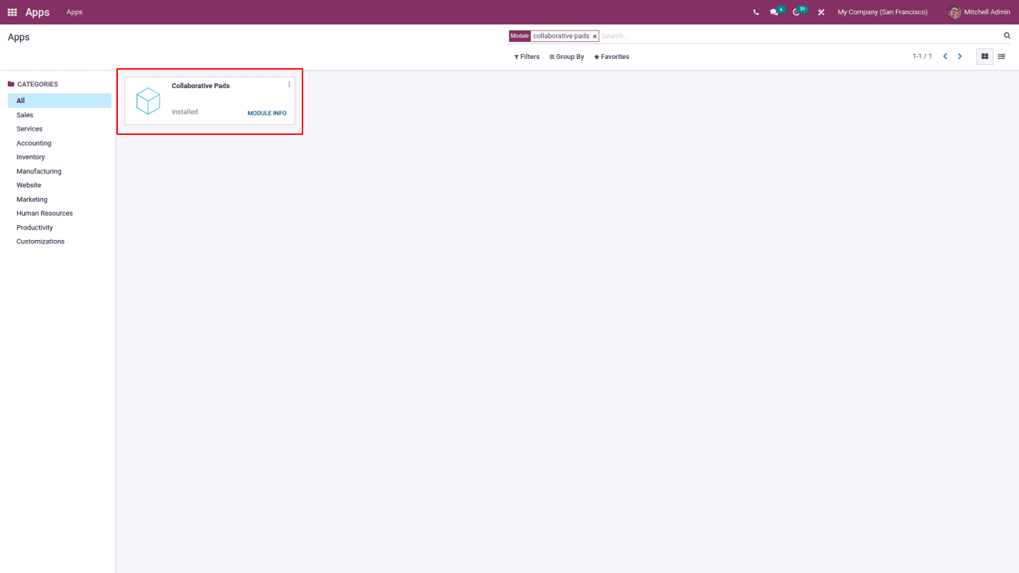 How to Configure Ether Pad & Collaborative Pad in Odoo 15-cybrosys