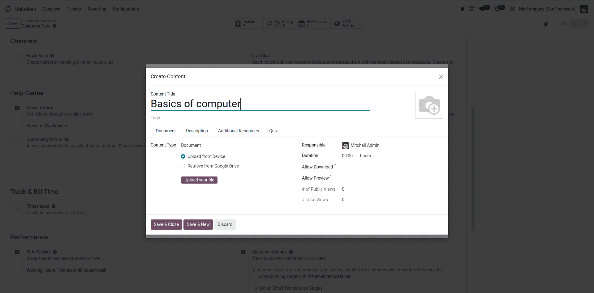 How to Configure Helpdesk for e-learning course in Odoo 18-cybrosys