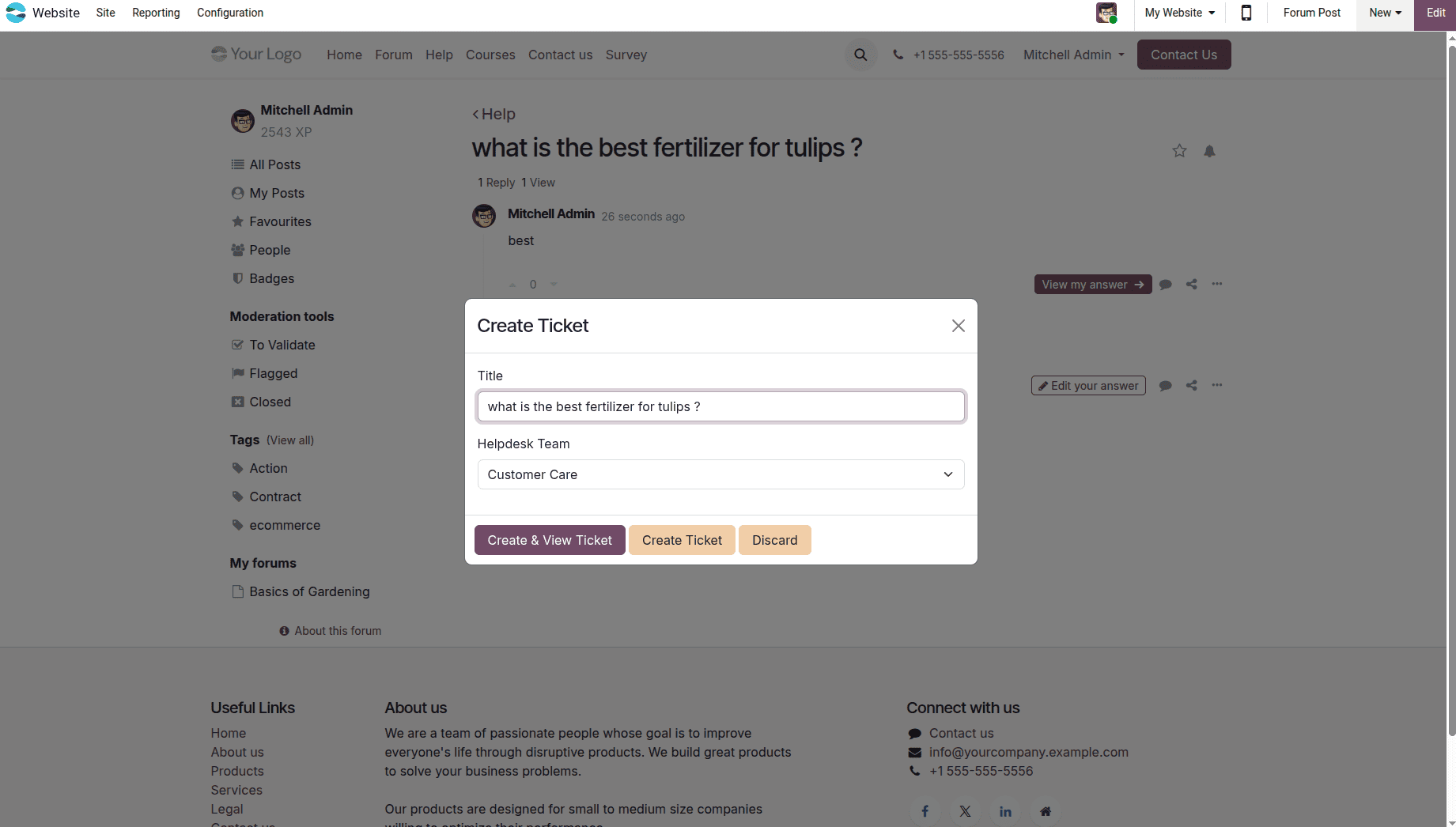 How to Configure Helpdesk for E-learning Course in Odoo 19-cybrosys