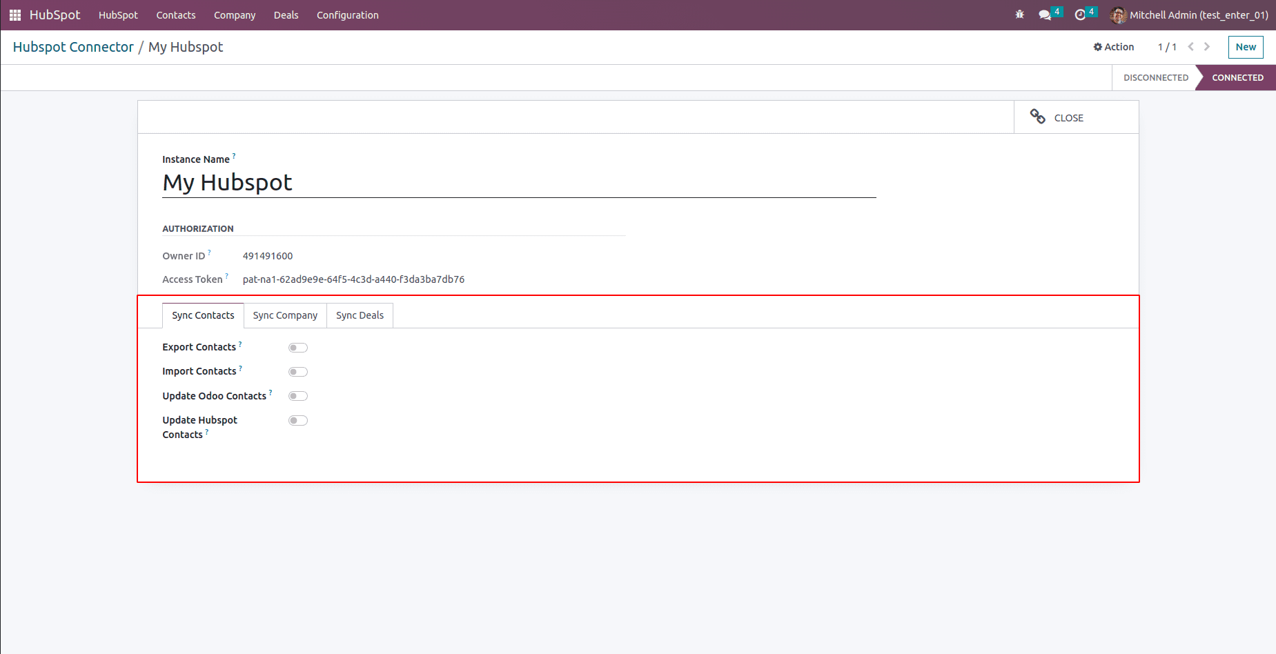 How to Configure Hubspot Odoo Connector in Odoo 16-cybrosys