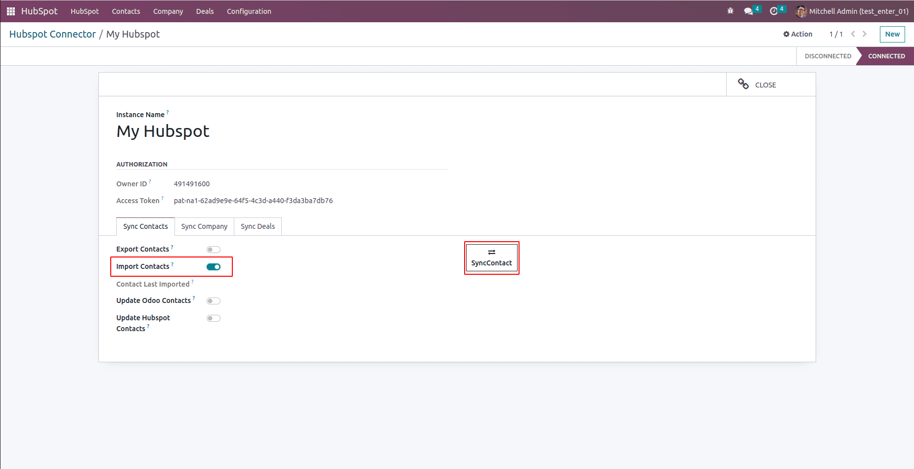 How to Configure Hubspot Odoo Connector in Odoo 16-cybrosys