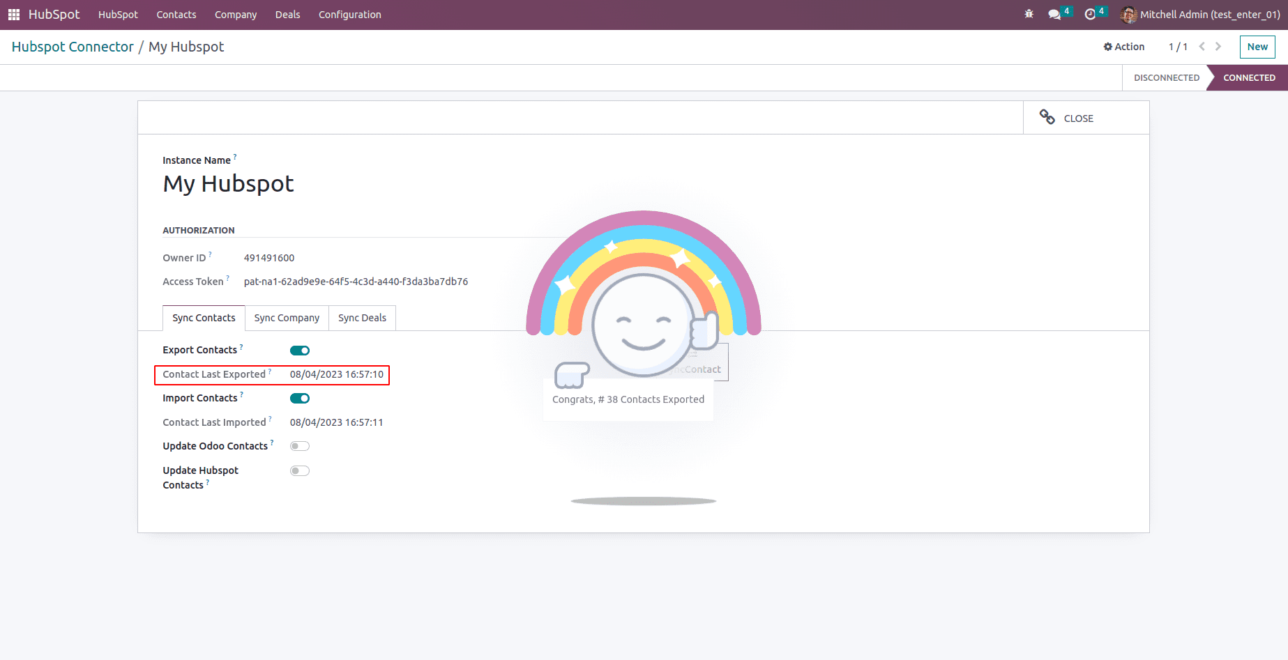 How to Configure Hubspot Odoo Connector in Odoo 16-cybrosys