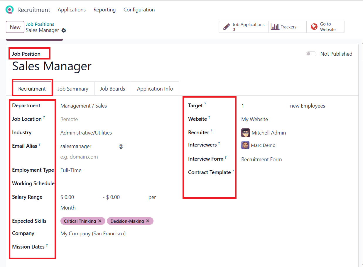 How to Configure Job Positions in Odoo 18-cybrosys