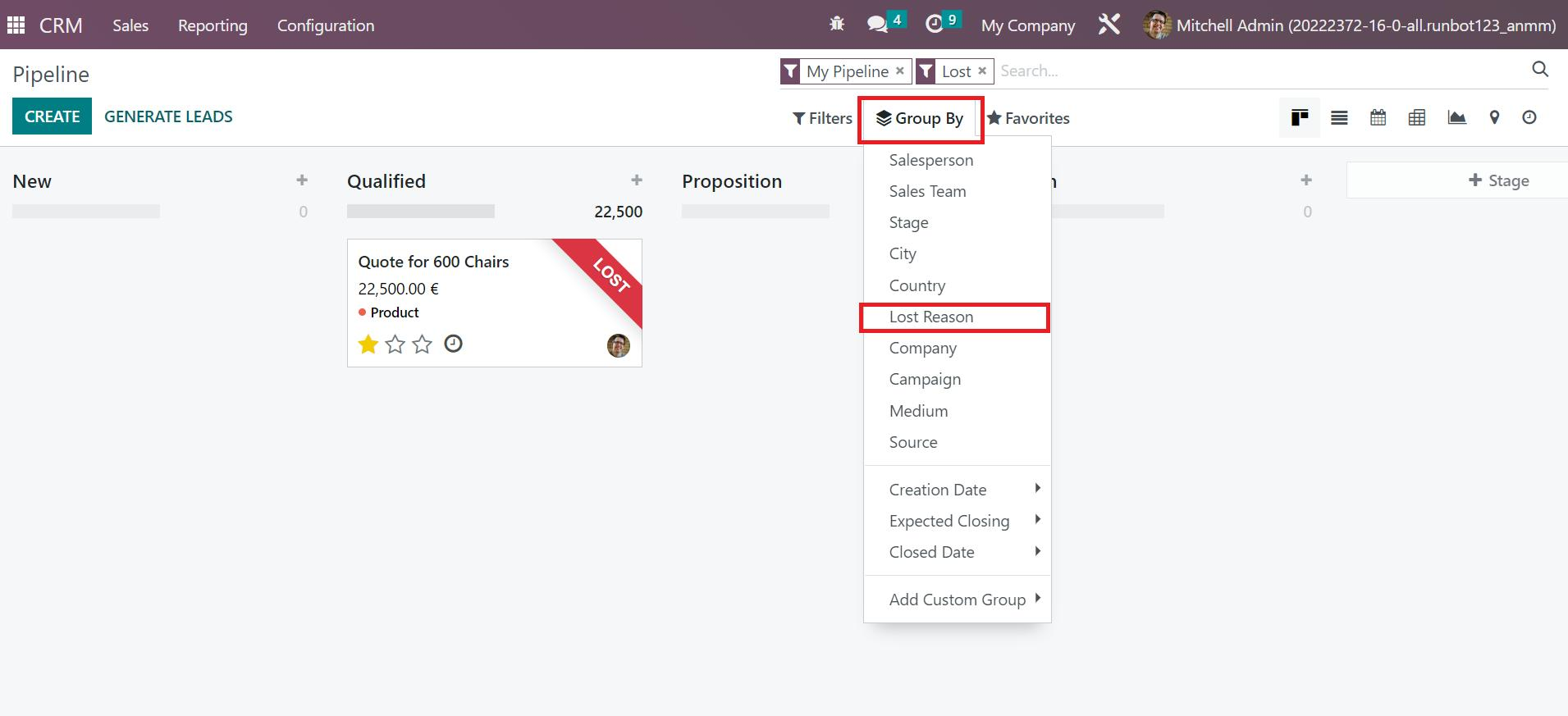 how-to-configure-lost-reason-using-odoo-16-crm-cybrosys