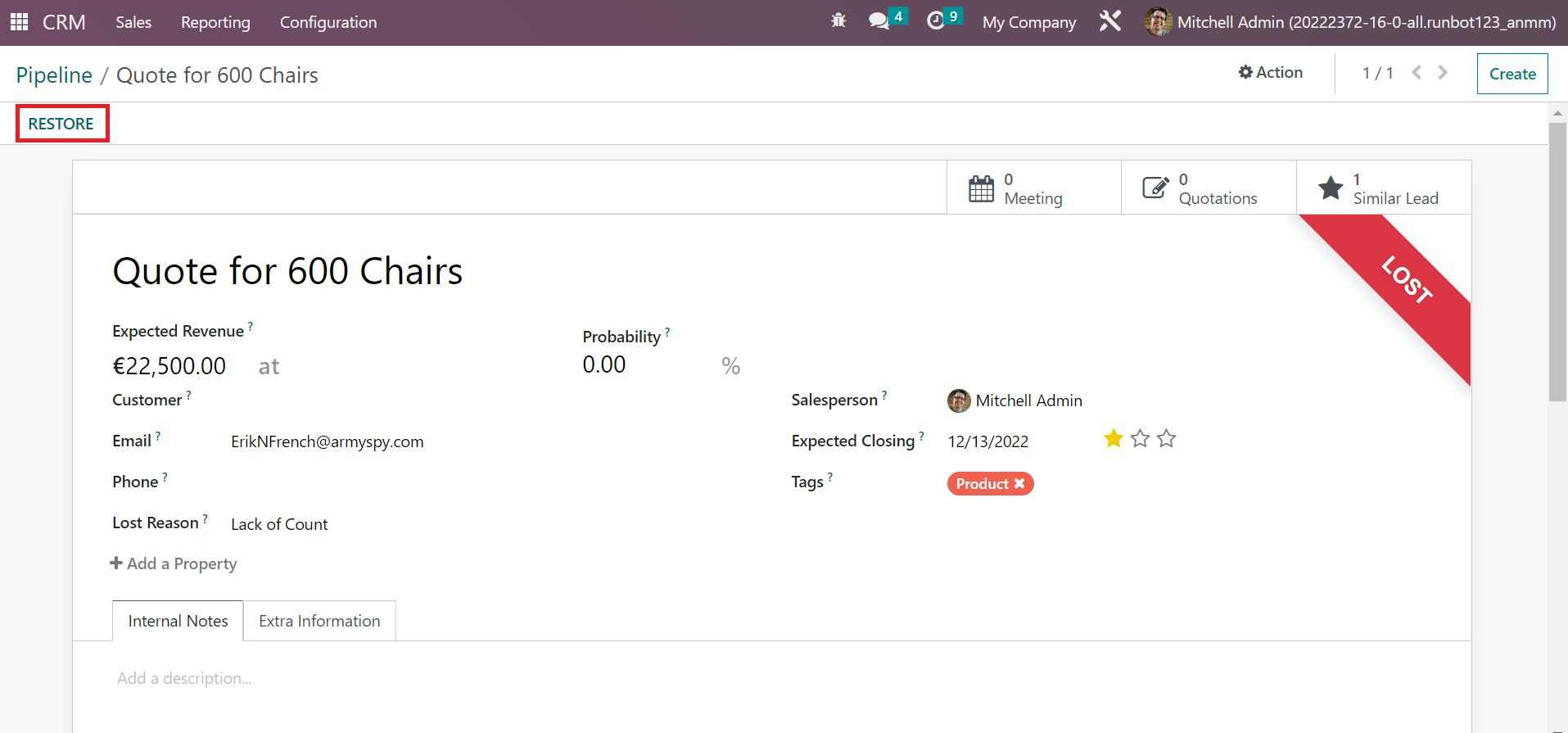 how-to-configure-lost-reason-using-odoo-16-crm-cybrosys