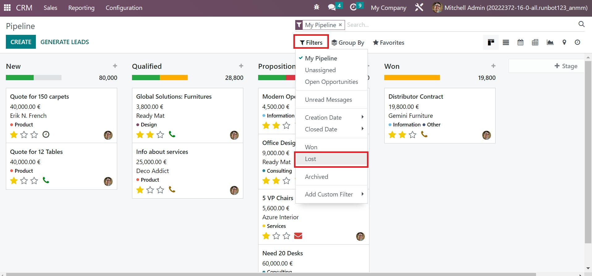 how-to-configure-lost-reason-using-odoo-16-crm-cybrosys