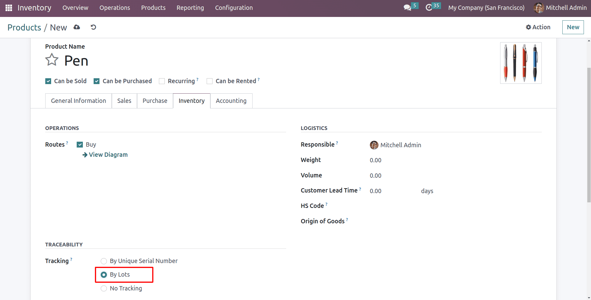 How to Configure Lots/Serial Numbers & Product Traceability in Odoo 16-cybrosys