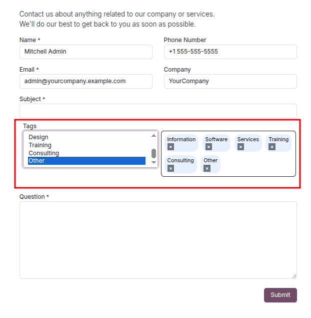 How to Configure Many2Many Fields in Odoo 18 Website Forms-cybrosys