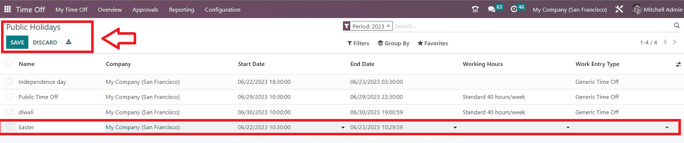 How to Configure New Public Holidays & Stress Days using Odoo 16-cybrosys