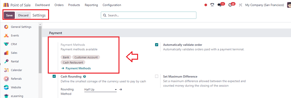 How to Configure Payment Methods in Odoo 17 POS-cybrosys