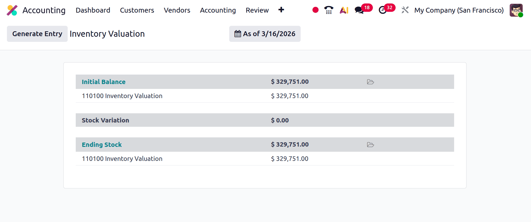 How to Configure Perpetual Inventory Valuation in Odoo 19 Accounting-cybrosys