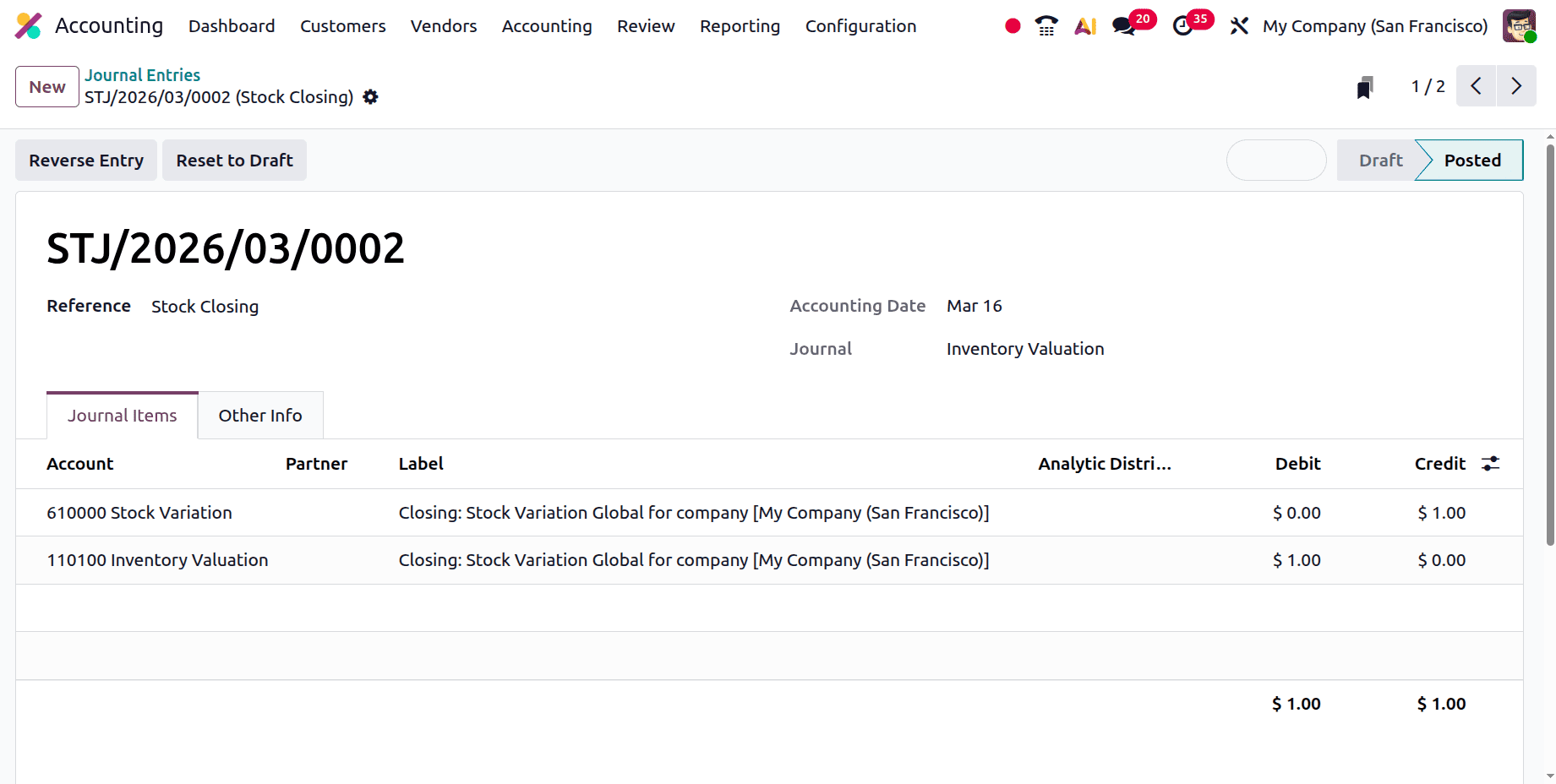 How to Configure Perpetual Inventory Valuation in Odoo 19 Accounting-cybrosys