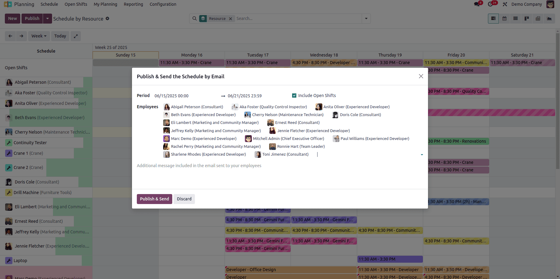 How to Configure Planning Resources & Roles in Odoo 18-cybrosys