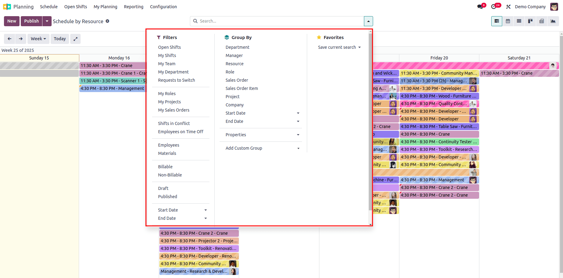 How to Configure Planning Resources & Roles in Odoo 18-cybrosys