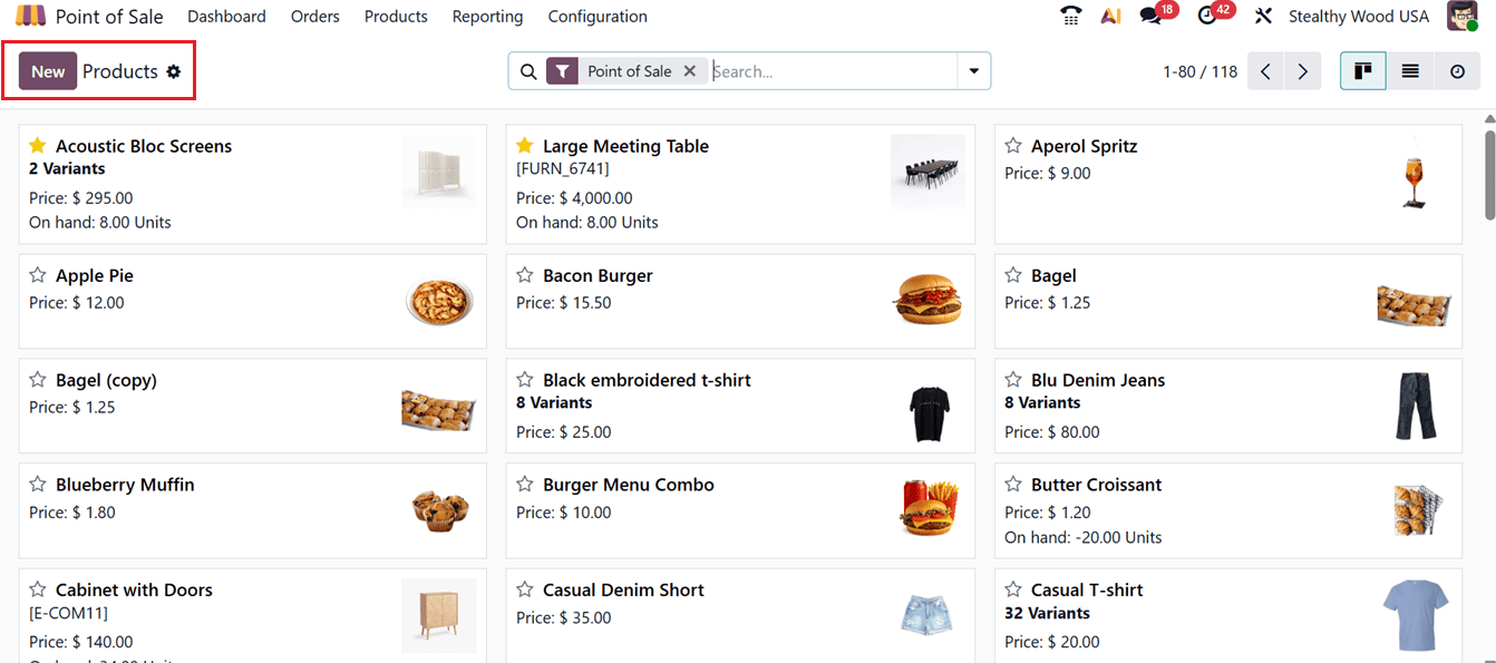 How to Configure Products and Variants in Odoo 19 POS-cybrosys