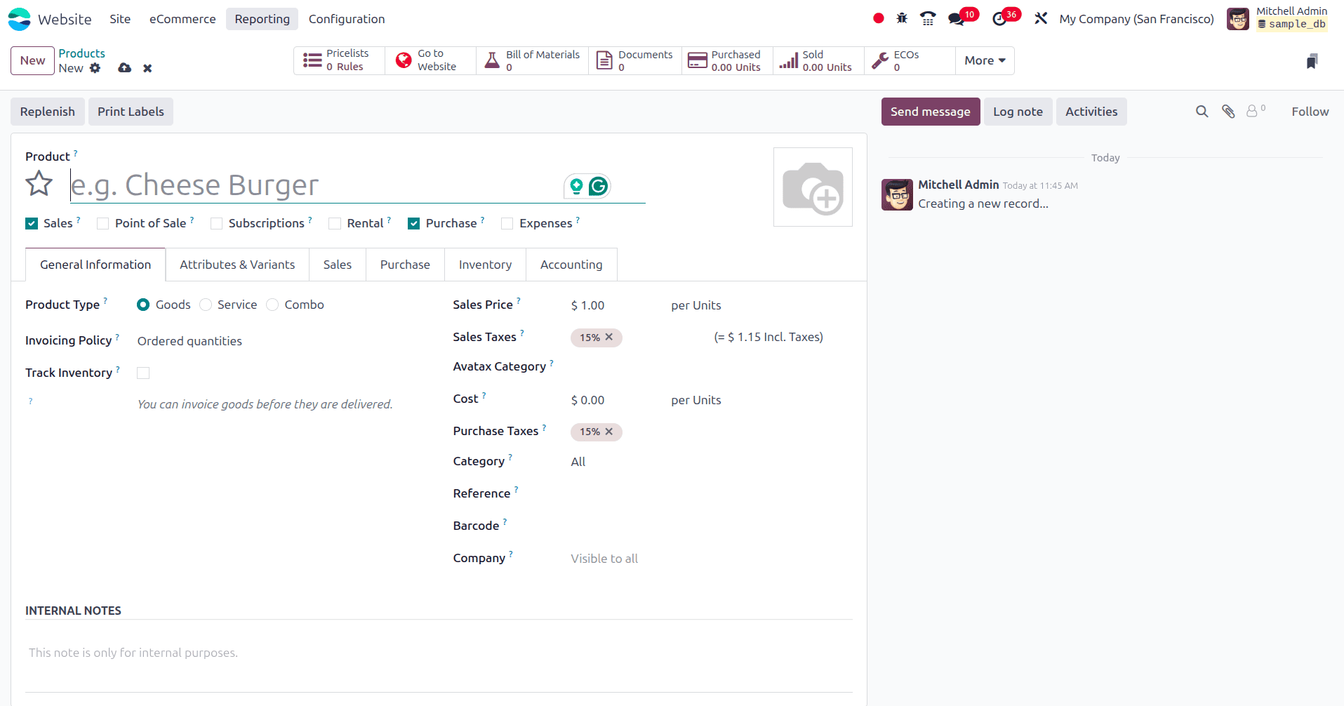 How to Configure Products for Seamless Sales in Odoo 18 Website-cybrosys