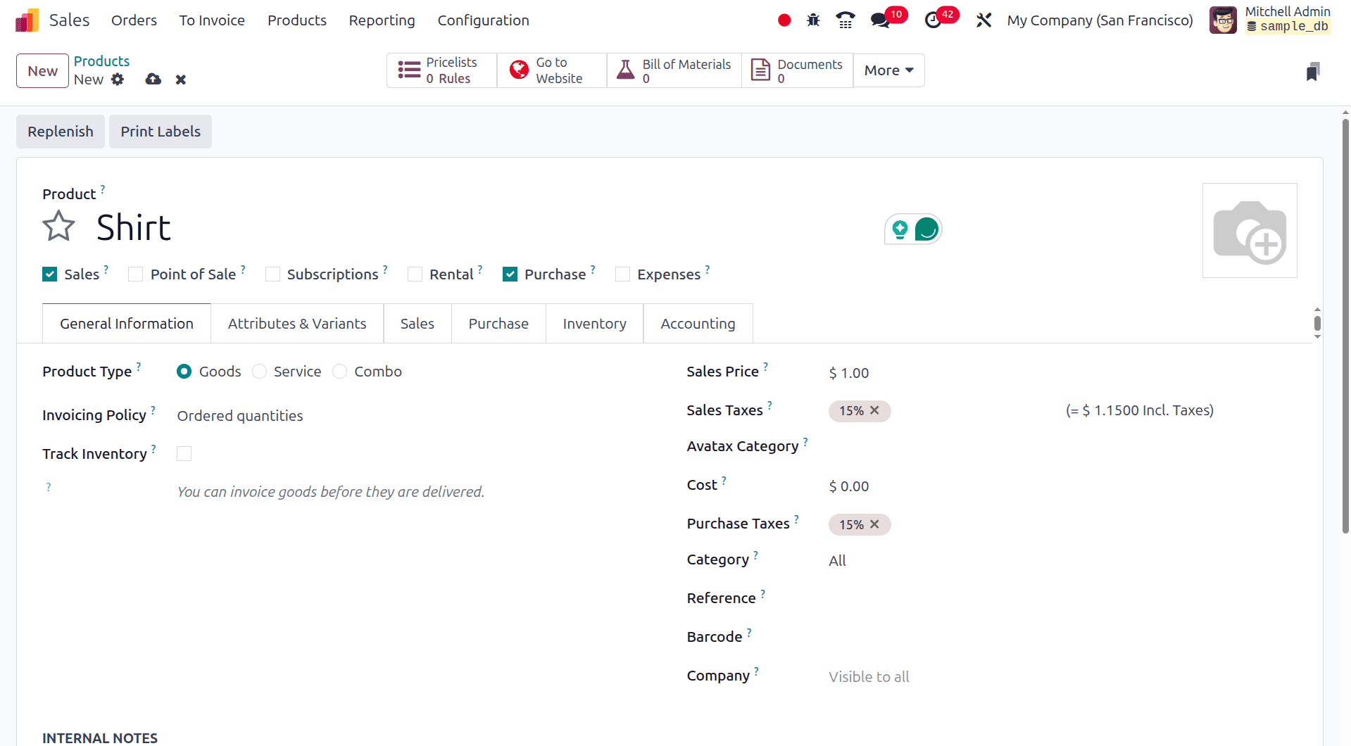 How to Configure Products for Seamless Sales in Odoo 18 Website-cybrosys