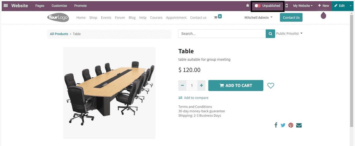How to Configure Products in Odoo 17 Website-cybrosys