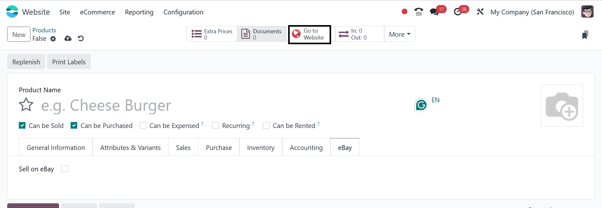 How to Configure Products in Odoo 17 Website-cybrosys